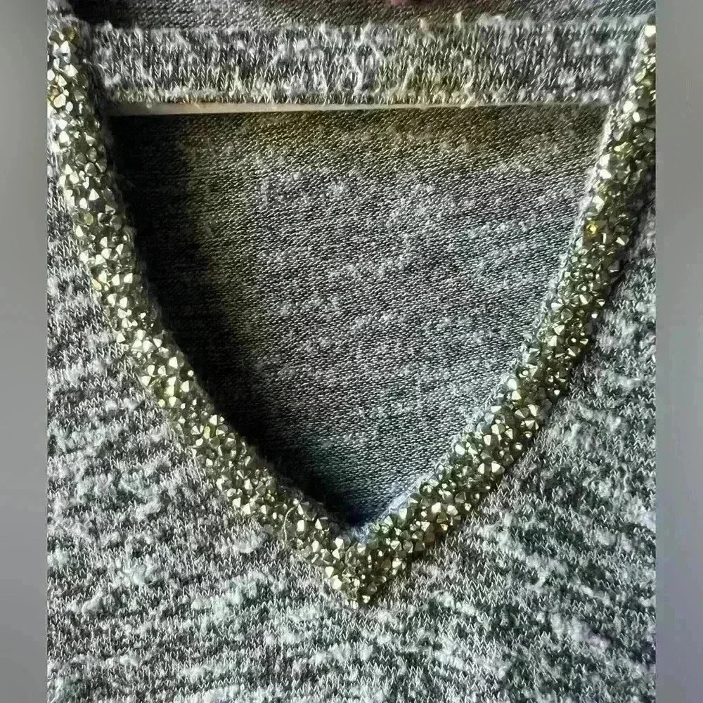 Juicy Couture Marled Cutout Hoodie Blue/Lavender - S - Picture 2 of 6